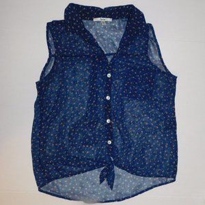 Womens Small Sheer Blouse